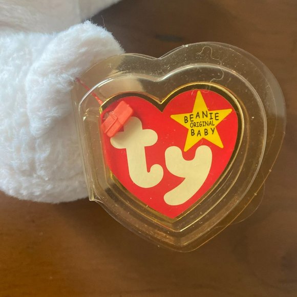 Ty Beanie Baby -  Ewey the Lamb Frowning Style Number #4219 - Picture 2 of 8